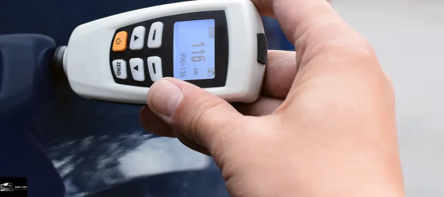 measuring paint thickness before paint correction